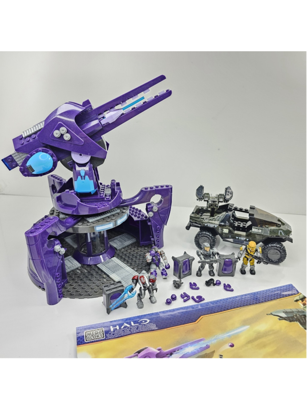 Mega Bloks Halo UNSC 96923 Rockethog vs Anti Aircraft Gun Near Complete